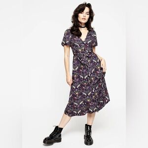 Disturbia MODERN MYSTIC Button Up Midi Dress